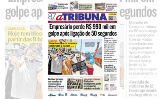 Imagem ilustrativa da imagem Confira os destaques do jornal A Tribuna deste sábado
