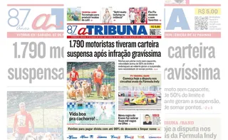 Imagem ilustrativa da imagem Confira os destaques do jornal A Tribuna deste sábado