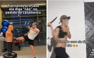 Imagem ilustrativa da imagem Homens simulam em perfis nas redes sociais agredir mulheres que recusam namoro