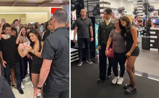 Imagem ilustrativa da imagem Inauguração da Sephora no ES atrai centenas de fãs de Theodoro e Franciny Ehlke