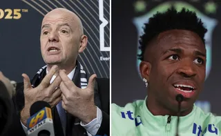 Imagem ilustrativa da imagem Infantino pede fim do racismo após caso com Vini Jr