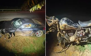 Imagem ilustrativa da imagem Motociclista morre após batida com Porsche na BR-262 no ES