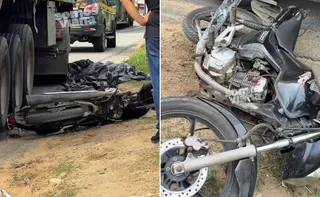 Imagem ilustrativa da imagem Motociclista morre atropelado por carreta na BR-101 em Viana