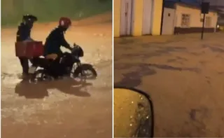 Imagem ilustrativa da imagem Temporal causa alagamentos e derruba árvore em rodovia no Sul do ES