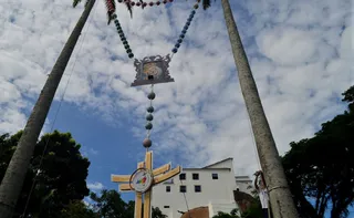 Imagem ilustrativa da imagem Terço gigante inspirado na simplicidade franciscana