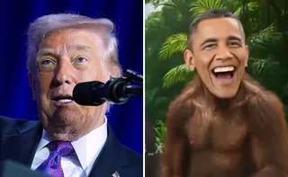 Imagem ilustrativa da imagem Trump rejeita pedir desculpas por vídeo racista contra casal Obama