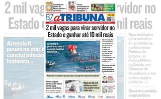 Imagem ilustrativa da imagem Veja os destaques do jornal A Tribuna deste sábado, dia 11 de abril