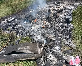 Imagem ilustrativa da imagem Avião de pequeno porte cai em cidade do RJ e deixa dois mortos