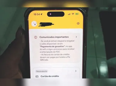 Imagem ilustrativa da imagem Clientes do Will Bank relatam preocupação com dinheiro preso em banco falido