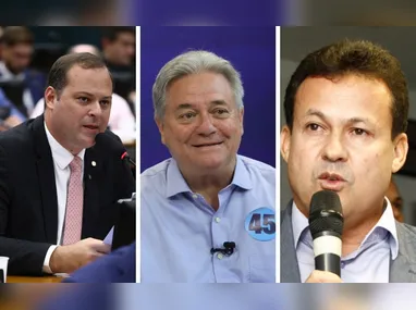 Sergio Meneguelli junto de Renzo Vasconcelos e Gilberto Kassab