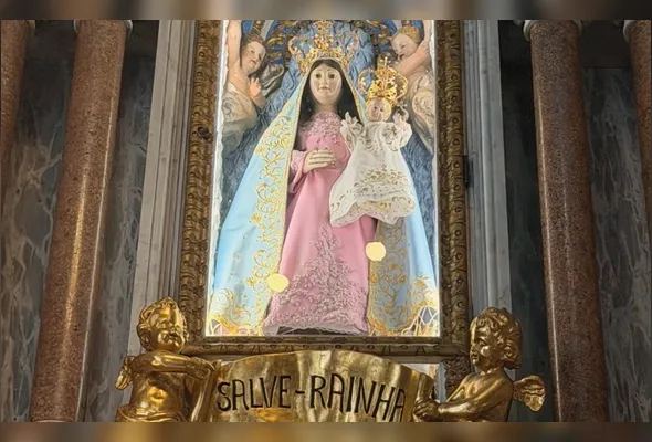 Imagem de Nossa Senhora da Penha que será destacada no pôster