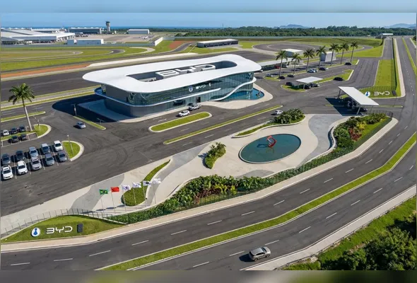 O novo centro de testes da BYD será instalado no complexo do Aeroporto do Galeão, na Ilha do Governador
