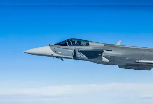 Apresentação do primeiro Caça F-39E Gripen montado no Brasil