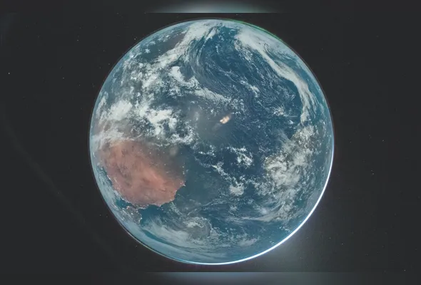 Terra vista do espaço