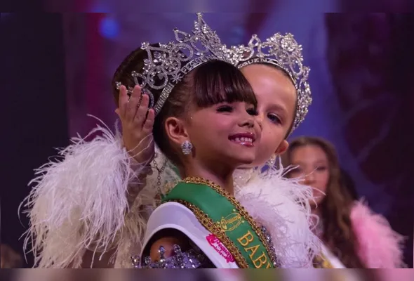 Luísa Spinassé, de seis anos, natural do município de Linhares, conquistou o título de Baby Miss Brasil 2026