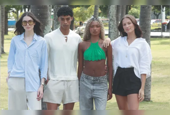 Os modelos Beatriz Schwan, Rafa Santos, Rudmyla Gaia e Karol Bonella