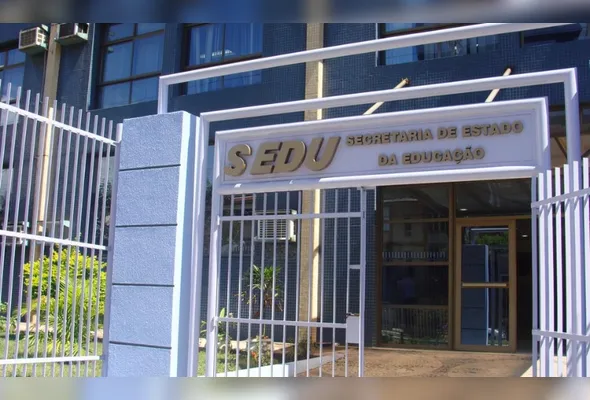 Fachada do prédio da Secretaria Estadual de Educação