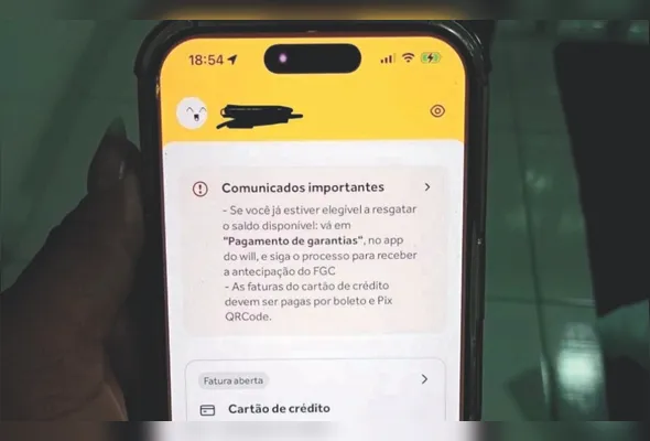 Moradora de Vitória passou 20 dias preocupada sobre como pagaria a conta do cartão de crédito do Will Bank