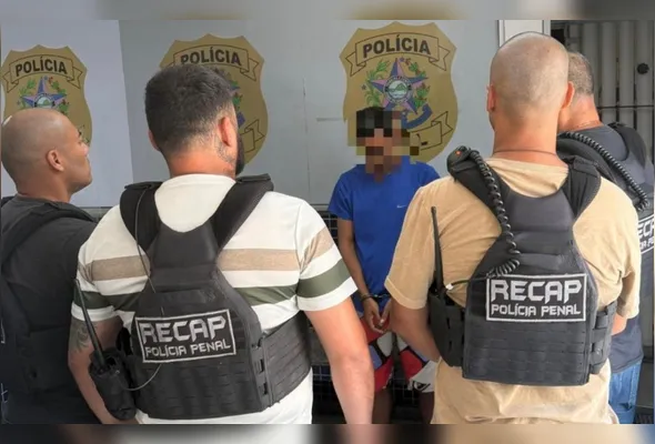 Após a recaptura, o homem foi conduzido à 2ª Delegacia Regional de Polícia Civil de Vila Velha