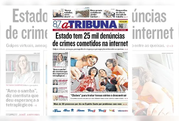 Imagem ilustrativa da imagem Confira os destaques do jornal A Tribuna deste domingo