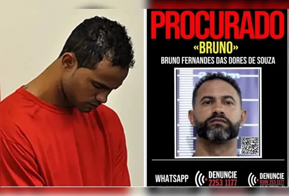 Imagem ilustrativa da imagem Disque-Denúncia divulga cartaz de ‘procurado’ do goleiro Bruno e pede informações