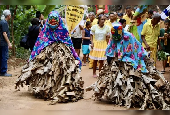 Atrações do Carnaval de Congo de Máscaras de Roda D’Água: evento contará com celebração, shows e bênção
