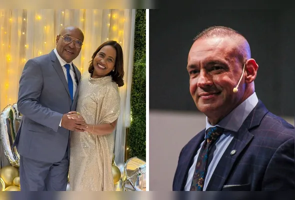 Marinelshington e Christina e o pastor Jorge Bizoni: cultos