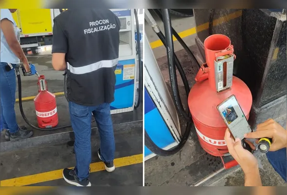 A verificação apontou falha no bico de número 9, mencionado na denúncia