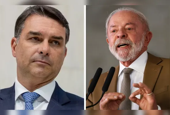 Flávio Bolsonaro e o presidente Lula serão os principais concorrentes à presidência