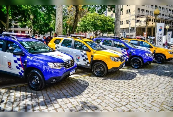 Viaturas das Guarda Municipal de Vitória: suspeito foi encaminhado para a Delegacia Regional de Vitória