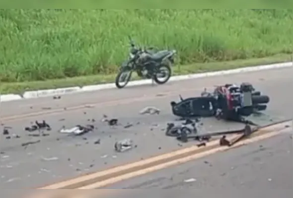 Vítima ficou gravemente ferida em um acidente no sábado