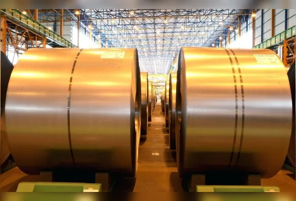 Bobinas de aço laminado a frio: produto é utilizado na produção de veículos, eletrodomésticos e na construção