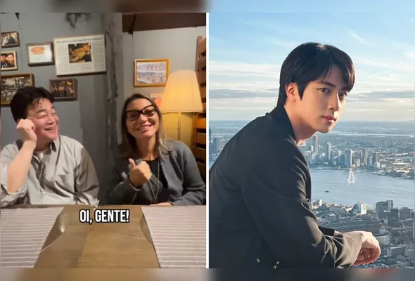 Janja recebeu um presente do cantor Jin, do grupo de K-pop BTS