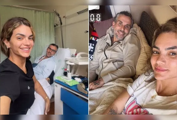 Kelly Key compartilhou fotos com o marido em recuperação