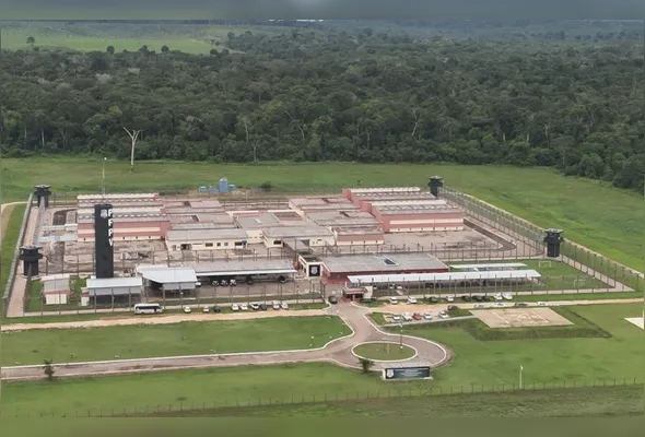 Penitenciária Federal de Porto Velho, em Rondônia, para onde o foi transferido Cleuton Gomes Pereira, o Frajola