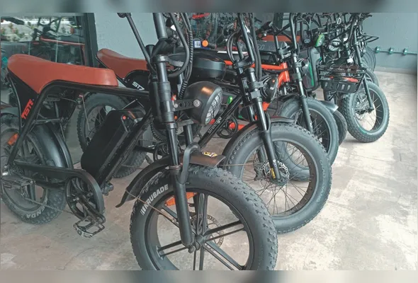 Bicicletas elétricas em loja: objetivo da operação da Secretaria da Fazenda é coibir a evasão do ICMS