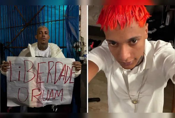 Imagem ilustrativa da imagem MC Poze defende Oruam nas redes sociais após ordem de prisão contra o artista