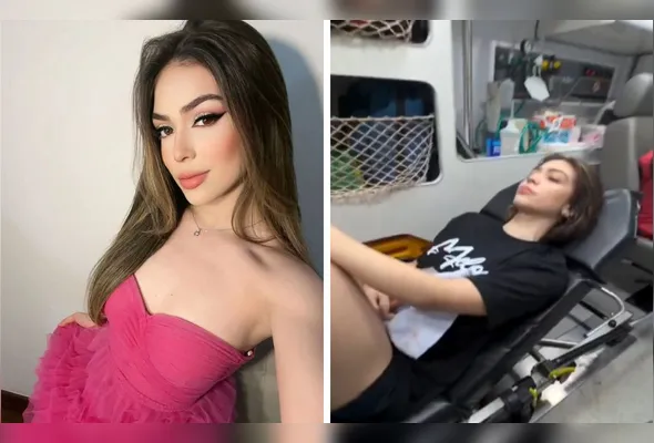 Melody publicou vídeo na ambulância