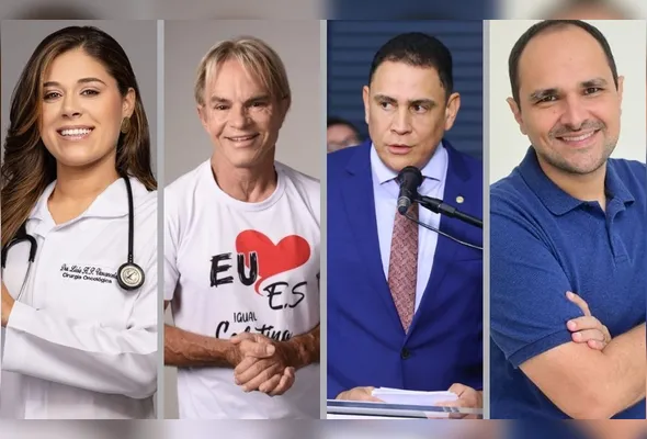 Lívia Vasconcelos, Sergio Meneguelli, Da Vitória e Vinícius Bragatto