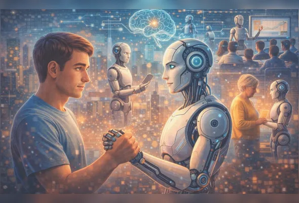 Imagem ilustrativa da imagem Os robôs estão se aproximando cada vez mais dos seres humanos