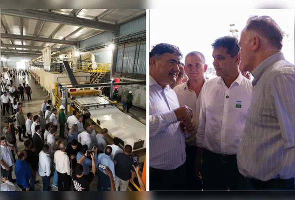 Fábrica inaugurada e Ricardo e Casagrande no evento em Pinheiros