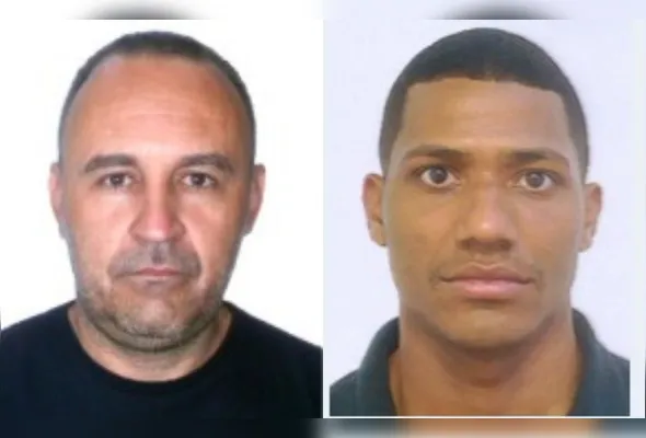 O comerciante Halison Vieira (esquerda), o "Deblon", foi assassinado por Maykon Moreira Machado, vulgo MK, em janeiro de 2025