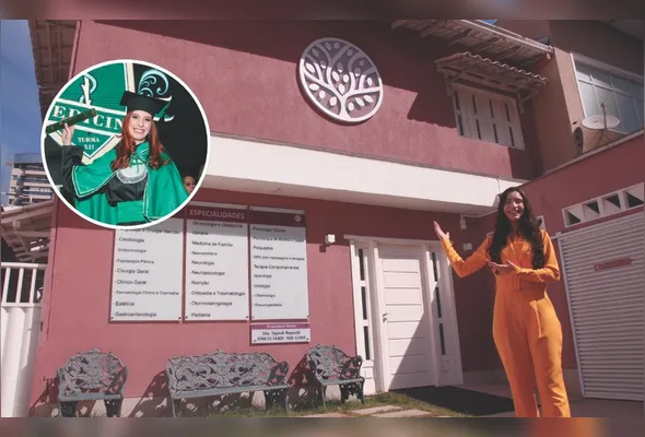 Taynah Repsold se formou em Medicina e  abriu clínica