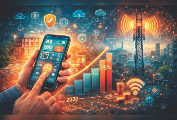 Imagem ilustrativa da imagem Seu banco cabe no celular. Agora, vai funcionar sem você perceber