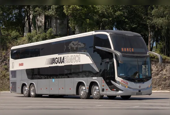 Modelo que será usado durante a homenagem aos 80 anos da Viação Águia Branca