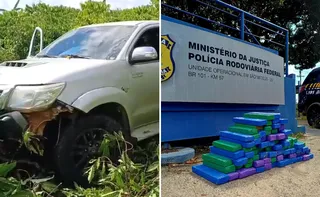 Imagem ilustrativa da imagem Caminhonete é abandonada e 100kg de maconha são apreendidos no Norte do ES