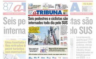 Imagem ilustrativa da imagem Confira os destaques do jornal A Tribuna desta quarta-feira