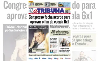 Imagem ilustrativa da imagem Confira os destaques do jornal A Tribuna desta quinta-feira