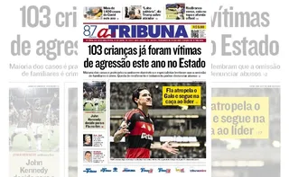Imagem ilustrativa da imagem Confira os destaques do jornal A Tribuna desta segunda-feira