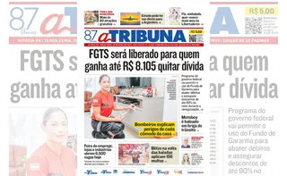 Imagem ilustrativa da imagem Confira os destaques do jornal A Tribuna desta terça-feira